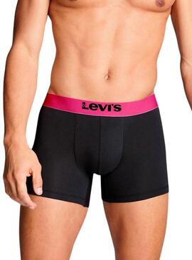 Scatola regalo Levis 3 boxer nero neon per uomo