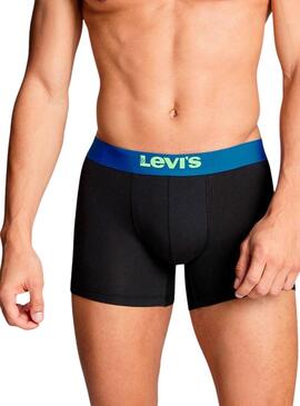 Scatola regalo Levis 3 boxer nero neon per uomo