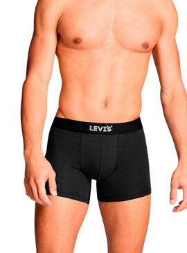 Scatola regalo Levis 3 boxer logo grigio per uomo