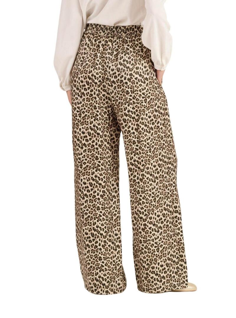 Pantaloni Naf Naf leopardati per donna