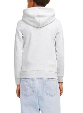 Felpa Jack and Jones Portland grigia per bambino