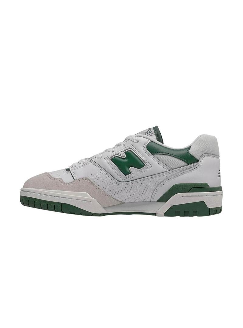 Scarpe New Balance BB550 verdi e bianche per uomo