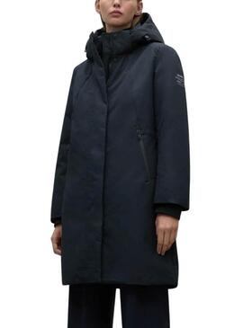 Parka Ecoalf Glamouralf nera per donna