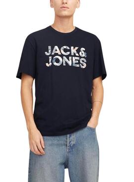 Maglietta Jack and Jones Bryan blu scuro per uomo