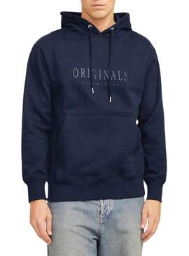 Felpa Jack and Jones Freder blu per uomo