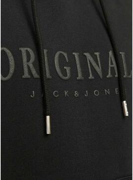 Felpa Jack and Jones Freder nera per uomo.