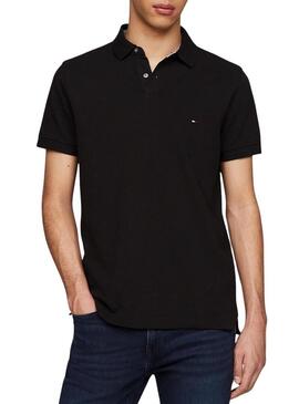 Maglia Polo Tommy Hilfiger nera del 1985 per uomo.