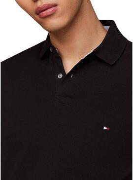 Maglia Polo Tommy Hilfiger nera del 1985 per uomo.