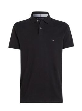 Maglia Polo Tommy Hilfiger nera del 1985 per uomo.