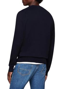 Maglia Tommy Hilfiger Core Essential blu scuro per uomo.