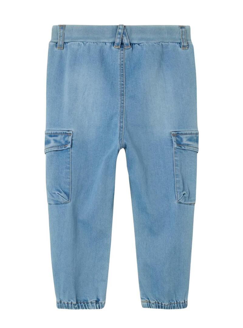 Pantaloni in denim Name It Ben Baggy cargo per bambino