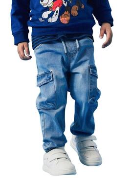 Pantaloni in denim Name It Ben Baggy cargo per bambino