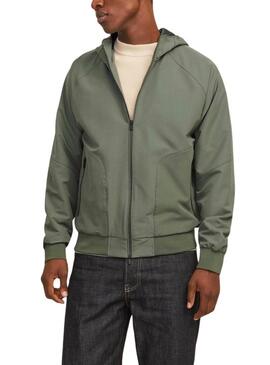 Giubbotto Jack and Jones Eaxon verde per uomo