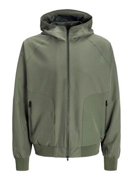 Giubbotto Jack and Jones Eaxon verde per uomo