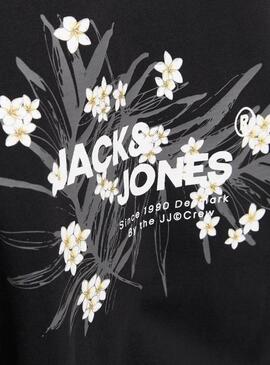 Felpa Jack and Jones Hawaii nera per uomo