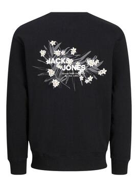 Felpa Jack and Jones Hawaii nera per uomo