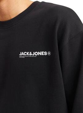 Felpa Jack and Jones Hawaii nera per uomo