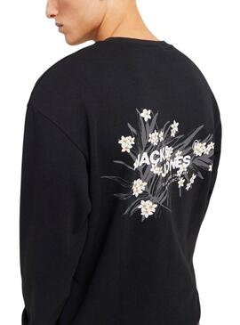 Felpa Jack and Jones Hawaii nera per uomo