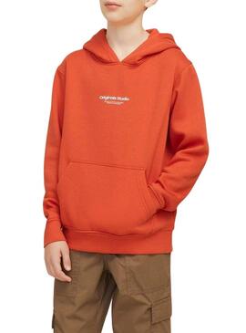 Felpa Jack and Jones Vesterbro arancione bambino