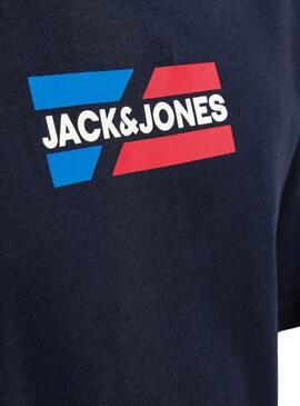 Maglietta Jack and Jones Corp blu scuro per uomo.