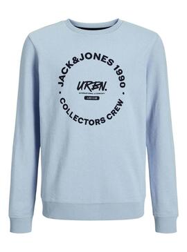 Felpa Jack and Jones Simon blu per uomo