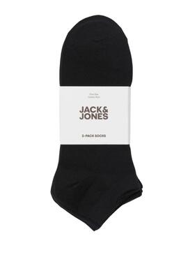 Pacco calzini Jack and Jones Clouis neri per uomo