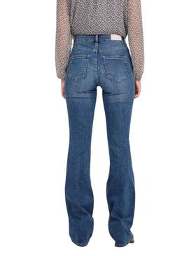 Pantaloni in denim a zampa mid Only Blush per donna