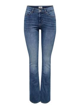 Pantaloni in denim a zampa mid Only Blush per donna