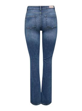 Pantaloni in denim a zampa mid Only Blush per donna