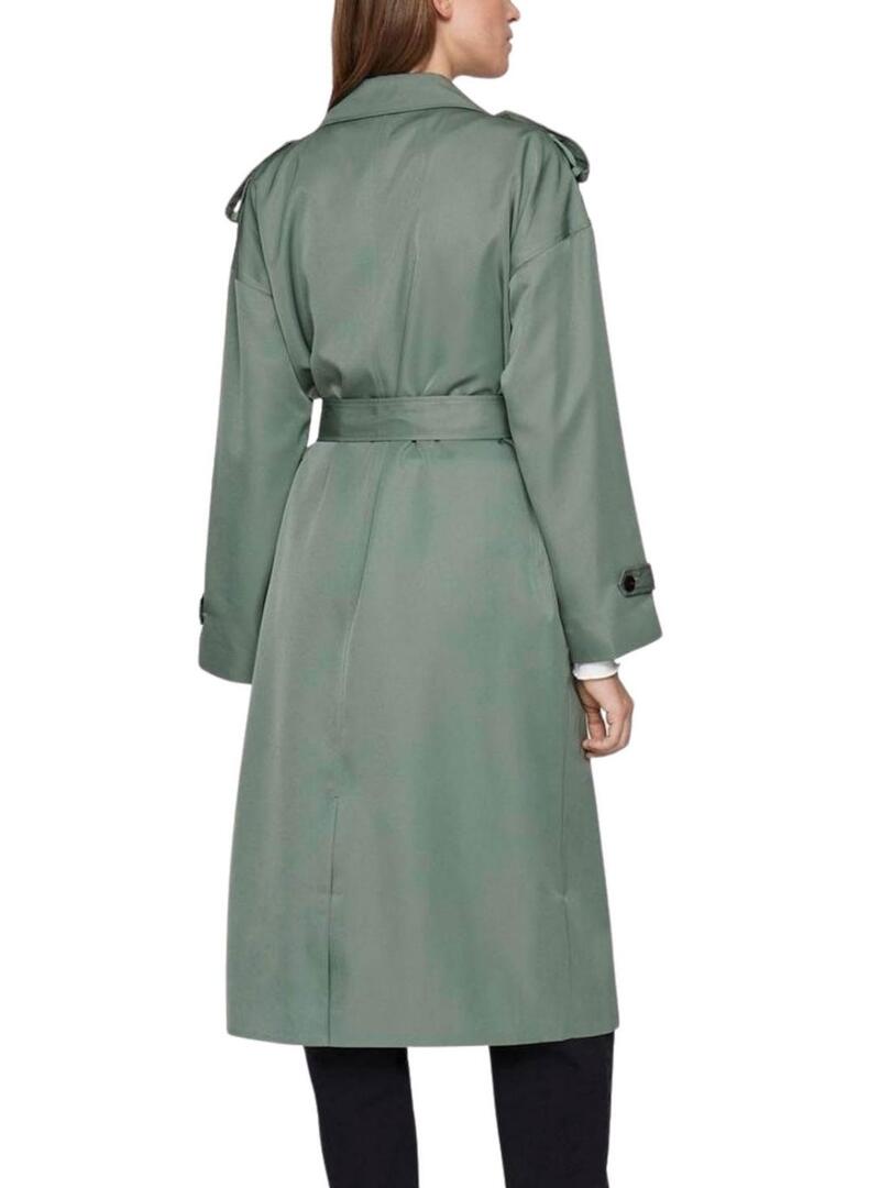 Trench Vila Viaddison verde per donna