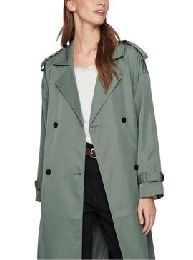 Trench Vila Viaddison verde per donna