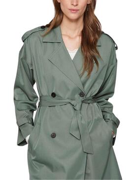 Trench Vila Viaddison verde per donna