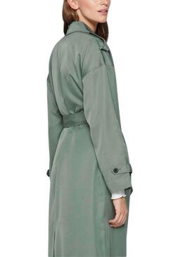 Trench Vila Viaddison verde per donna