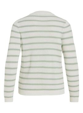 Maglia Vila Vidalo bianca e verde per donna