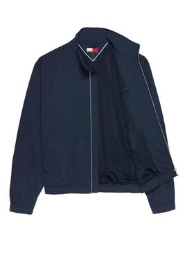 Giacca Tommy Jeans Essential blu navy per uomo