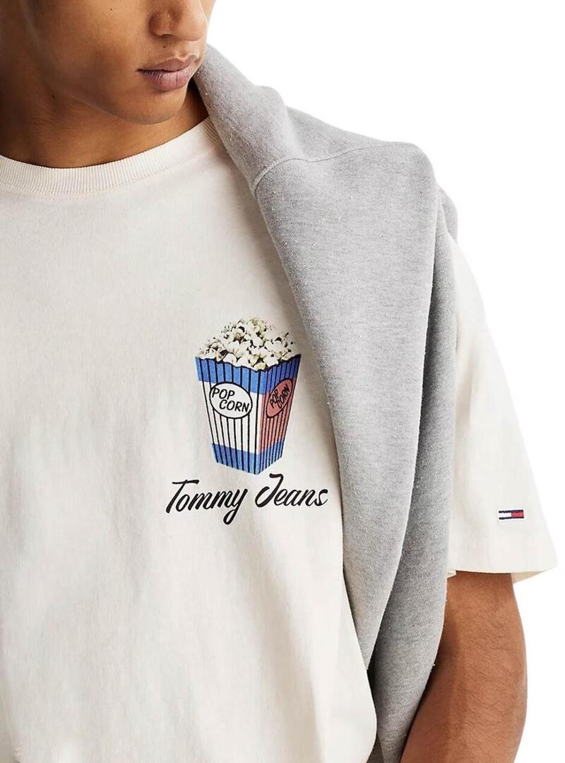 Maglietta Tommy Jeans Novelty beige per uomo