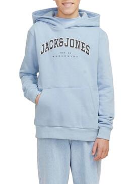 Felpa Jack and Jones Caleb blu per bambino