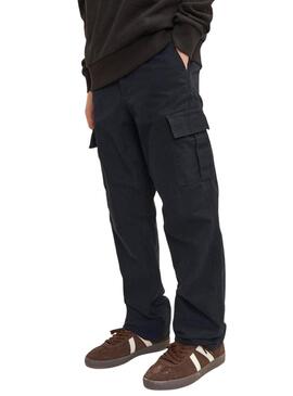 Pantaloni Jack and Jones Kane Barkley nero per bambini