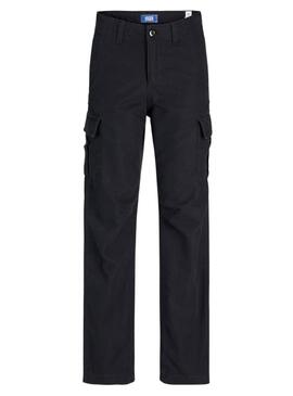 Pantaloni Jack and Jones Kane Barkley nero per bambini