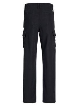 Pantaloni Jack and Jones Kane Barkley nero per bambini