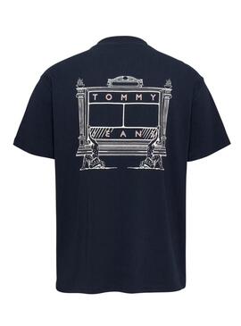 Maglietta Tommy Jeans Novelty blu navy per uomo