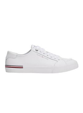 Scarpe da ginnastica Tommy Hilfiger Core Corporate bianche per uomo.