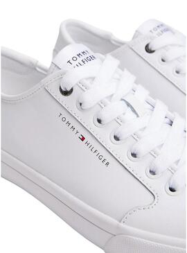 Scarpe da ginnastica Tommy Hilfiger Core Corporate bianche per uomo.