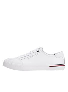 Scarpe da ginnastica Tommy Hilfiger Core Corporate bianche per uomo.