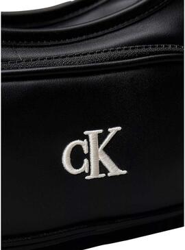 Borsa Calvin Klein Jeans Shoulder nera per ragazza