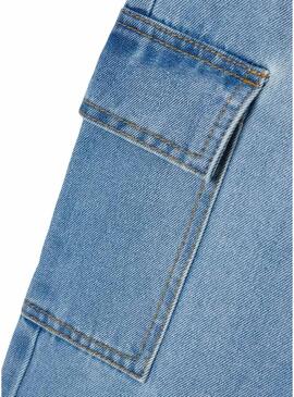 Pantaloni in denim Name It Rose cargo per bambina