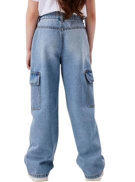 Pantaloni in denim Name It Rose cargo per bambina