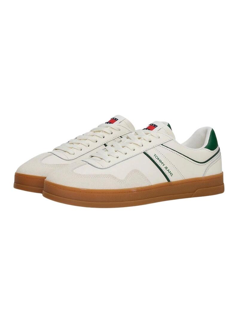 Scarpe Tommy Jeans The Greenwich in pelle bianca per uomo