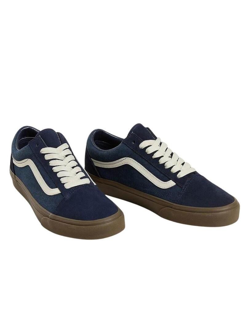 Scarpe Vans Old Skool blu marino per uomo.