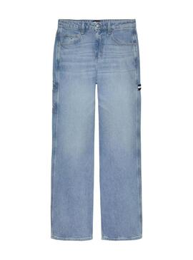 Pantaloni in denim Tommy Jeans Mia blu per donna